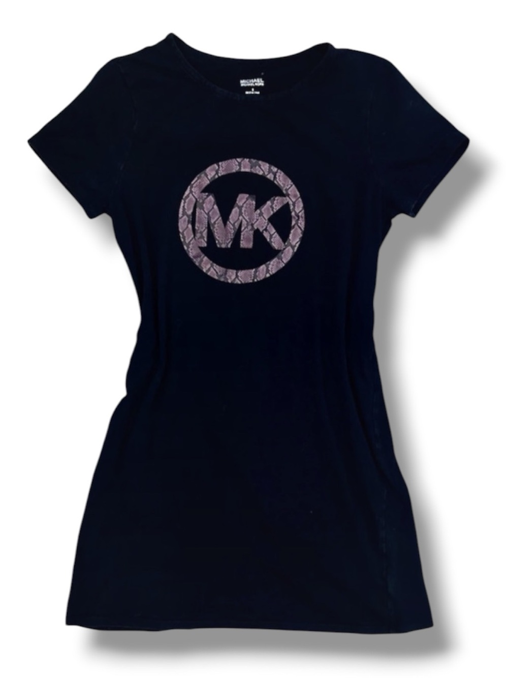 Michael Kors T-shirt Dress/Night Gown w/ Purple Snake Print “MK” Printed Logo